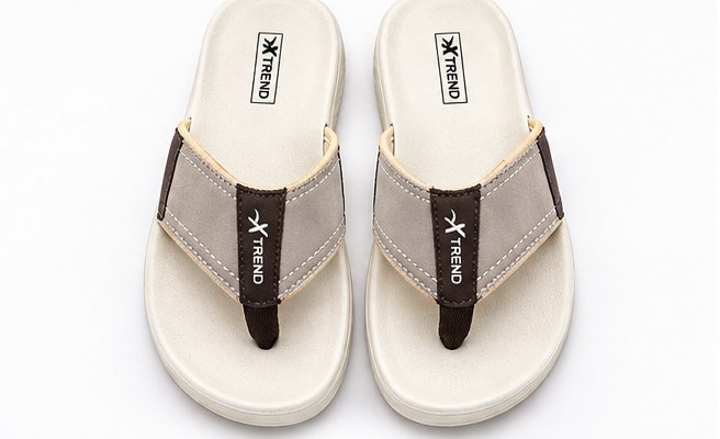 Beige thong sandals for men - photo 1
