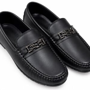 Black buckle loafers for boys - photo 1