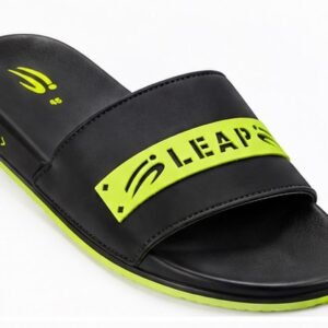 Black and neon green slides for men - photo 1