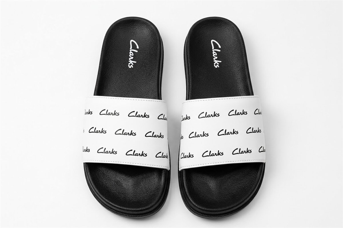 Black and white print slides for men - photo 3