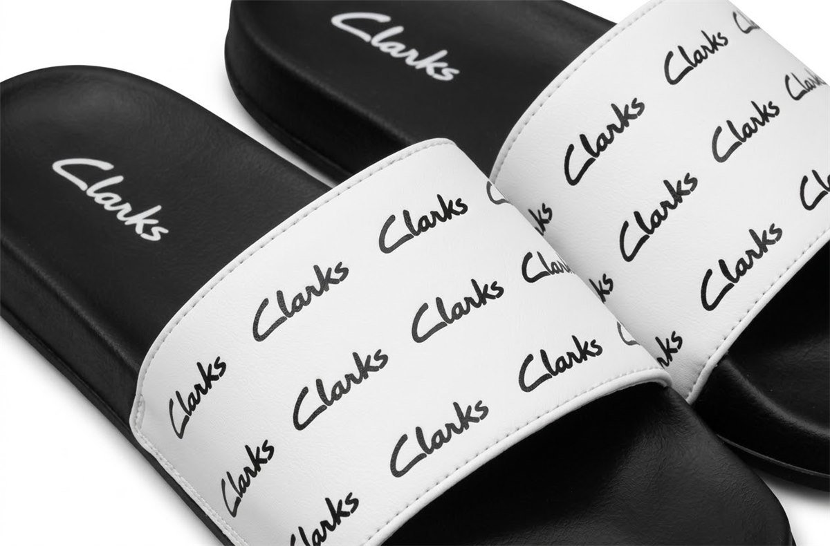 Black and white print slides for men - photo 4