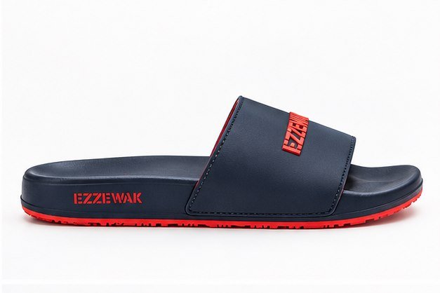 Navy and red slides for men - photo 1