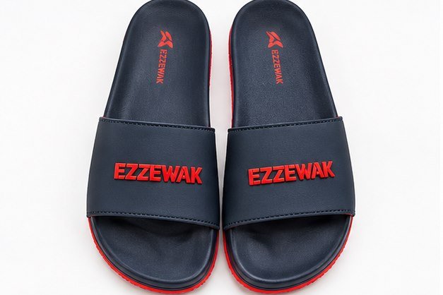 Navy and red slides for men - photo 2