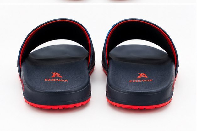 Navy and red slides for men - photo 3